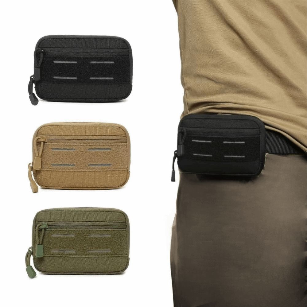 新しい EDC ユーティリティツールポーチ軽量緊急ウエストファニーパックジッパー付きポケット調節可能なウエストベルトショルダーバッグ