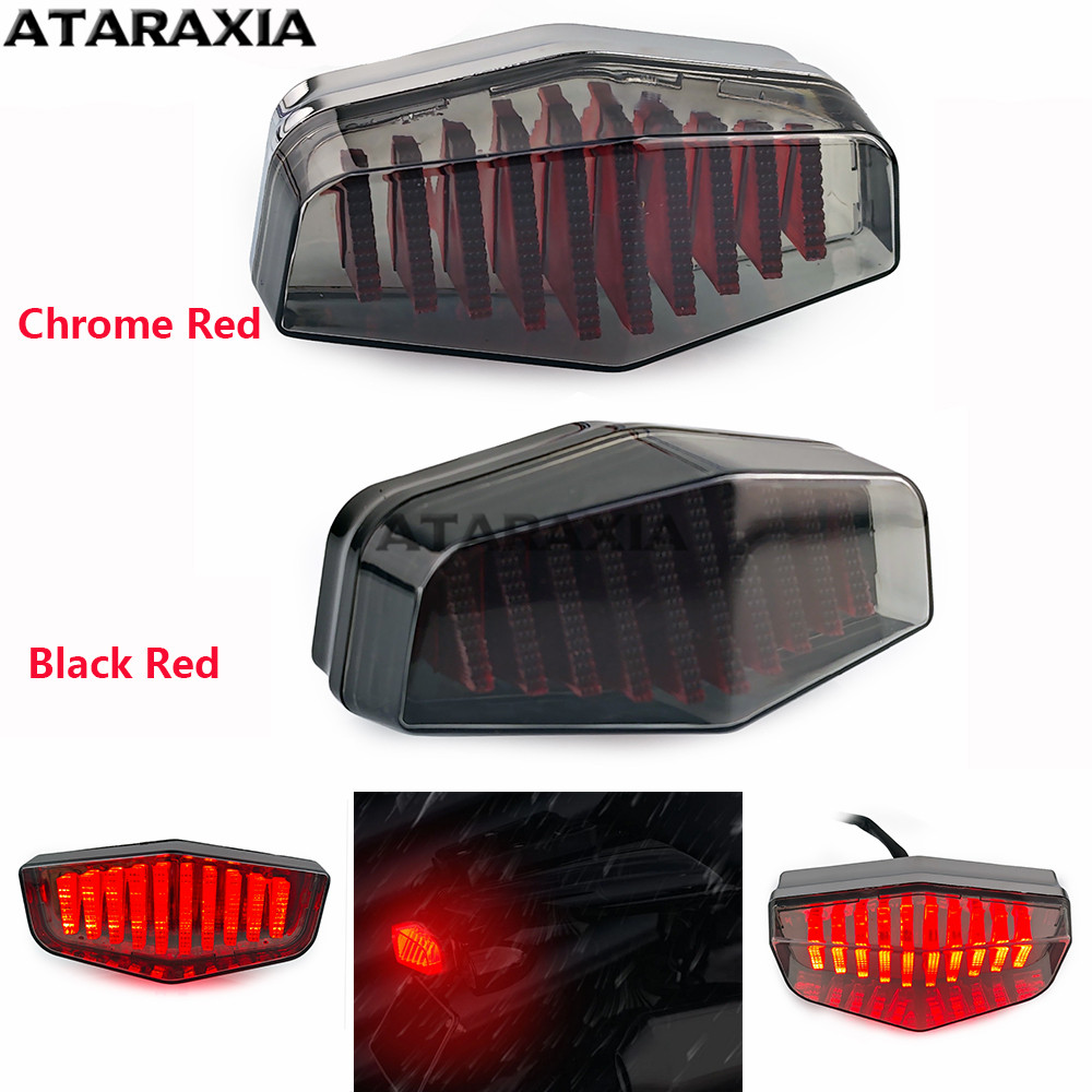 LED Lucas Style Classic Vintage Motorcycle Tail Light Brake Light indicator light For Triumph British Harley Cafe Racer