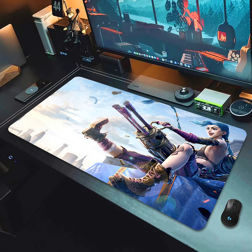 マウスパッドゲーマー Arcane Jinx デスクマット大型マウスパッド PC ゲーマーアクセサリーコンピュータキーボードデスクパッド ALeague of Legends ラバー