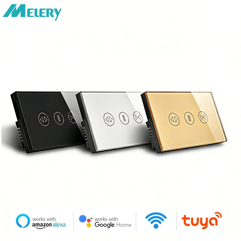 Melery WiFi Tuya カーテンスイッチ US タッチローラーブラインドモーターコントローラー Alexa Google Home Assistant によるスマートアプリリモコン