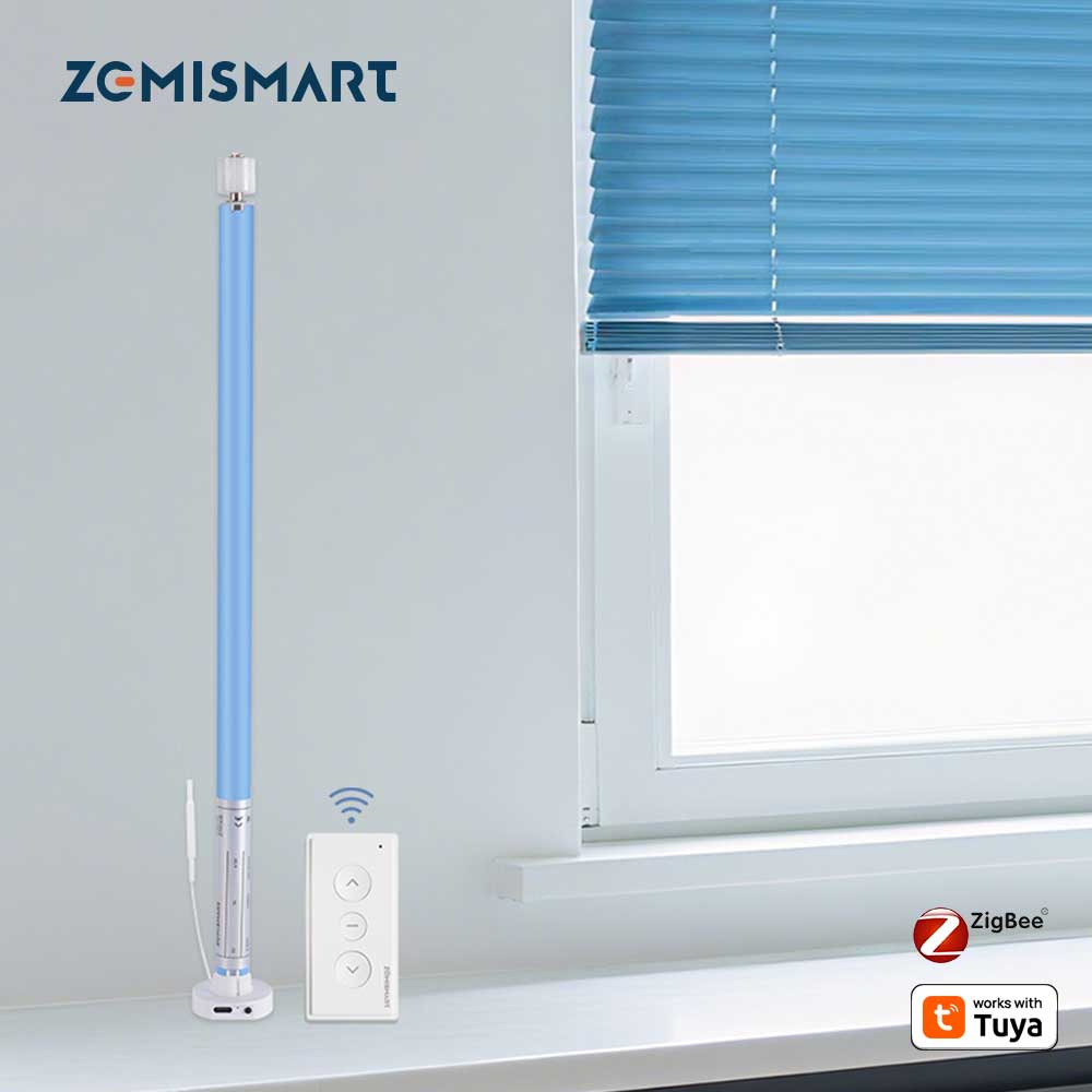 Zemismart Zigbee スマート ローラー シェード ブラインド モーター 17mm 25mm 28mm チューブ用 内蔵バッテリー Tuya Smart Life アプリで動作