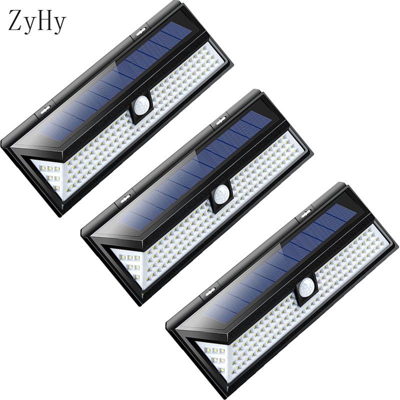 ソーラーウォールライト LED 屋外センサーライトウォールライト 118 ライト 4400mAh 強力な照明ソーラーセンサーライト庭の装飾用