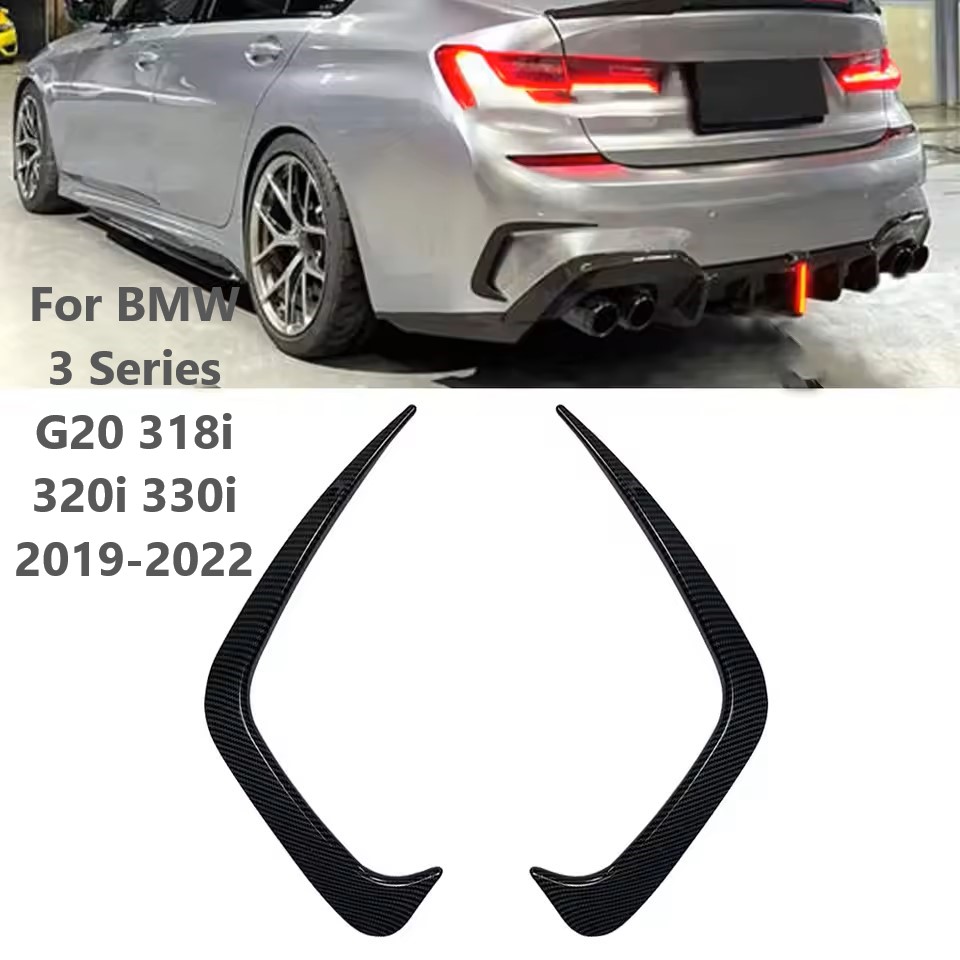 車のリアウインドナイフ Bmw 3 シリーズ G20 318i 320i 330i 2019-2022 エアベントバンパースプリッタースポイラー外装カーアクセサリー
