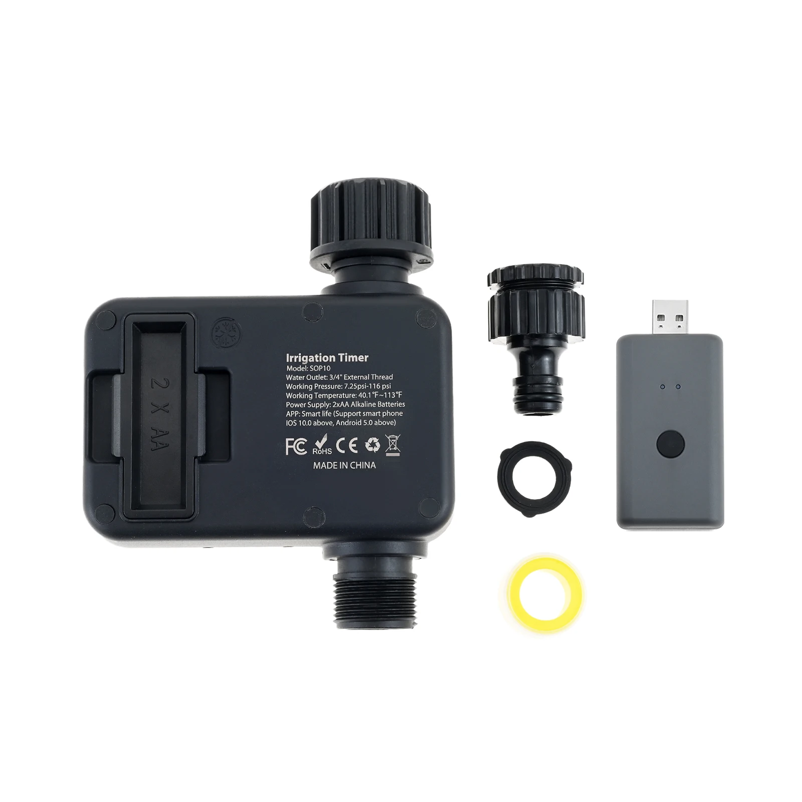 1キットスマート灌漑コンピュータタイミング散水バルブBluetoothアプリ制御自動スケジュール庭温室スイミングプール