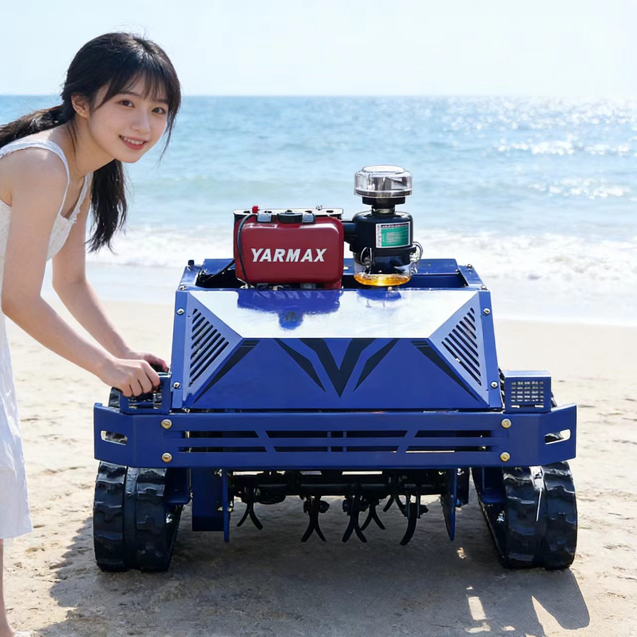 カスタマイズされた工場販売ゼロターンリモート制御トラクター電気ガソリンハンドランドグラスカッターディーゼル自動芝刈り機