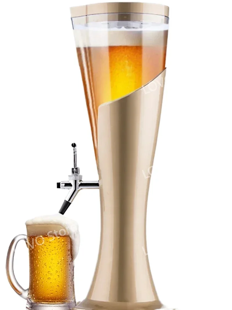 青島 3 リットル Zha ビール大砲バレル発光ワインタワーコラム KTV 飲料ディスペンサークリエイティブコーラコン