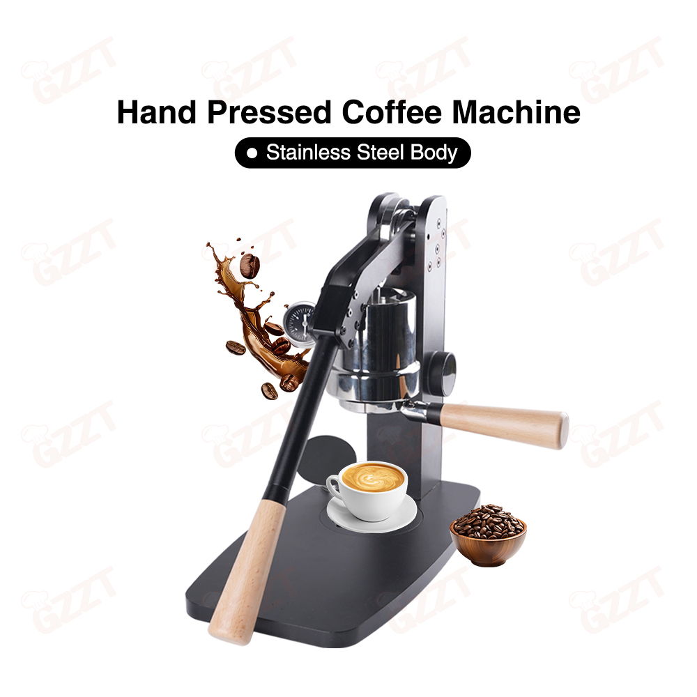 GZZT CMFL002 58 ミリメートルマニュアルレバーエスプレッソマシン PID35-95℃ 調整可能な遊星減速機ハンドプレスコーヒーマシンメーカー