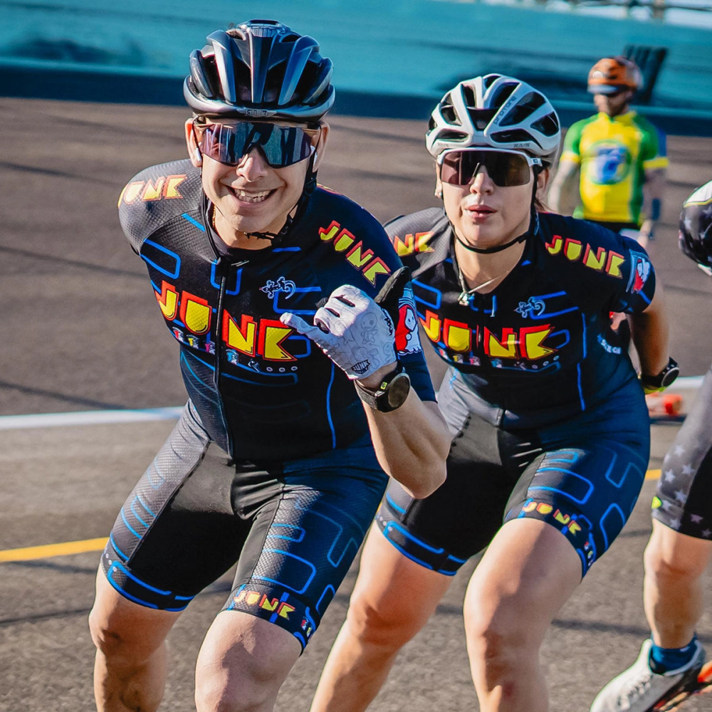 ジャンクスケートアイススケートスーツ公式プロトライアスロンスピードインラインローラースケートスキンスーツ快適なファストスケートスピードスケート