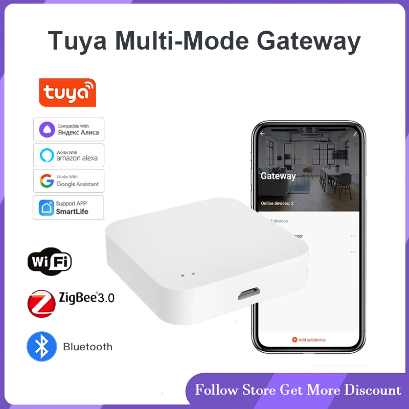 Tuya Zigbee ワイヤレス ハブ ゲートウェイ、スマート ライフ経由 Zigbee デバイスのスマート ホーム オートメーション用 Alexa Google Home と連携