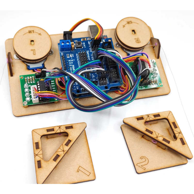 Arduino ロボット DIY キット用ケーブルプロッター付き壁塗装ロボット描画 UNO プログラマブルロボットスターター用モーター付き極グラフ