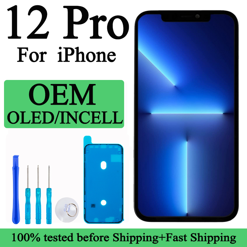 A2407 A2341 A2406 A2408 プレミアム新液晶 Iphone 12 Pro 工場ディスプレイタッチスクリーンデジタイザアセンブリ交換部品