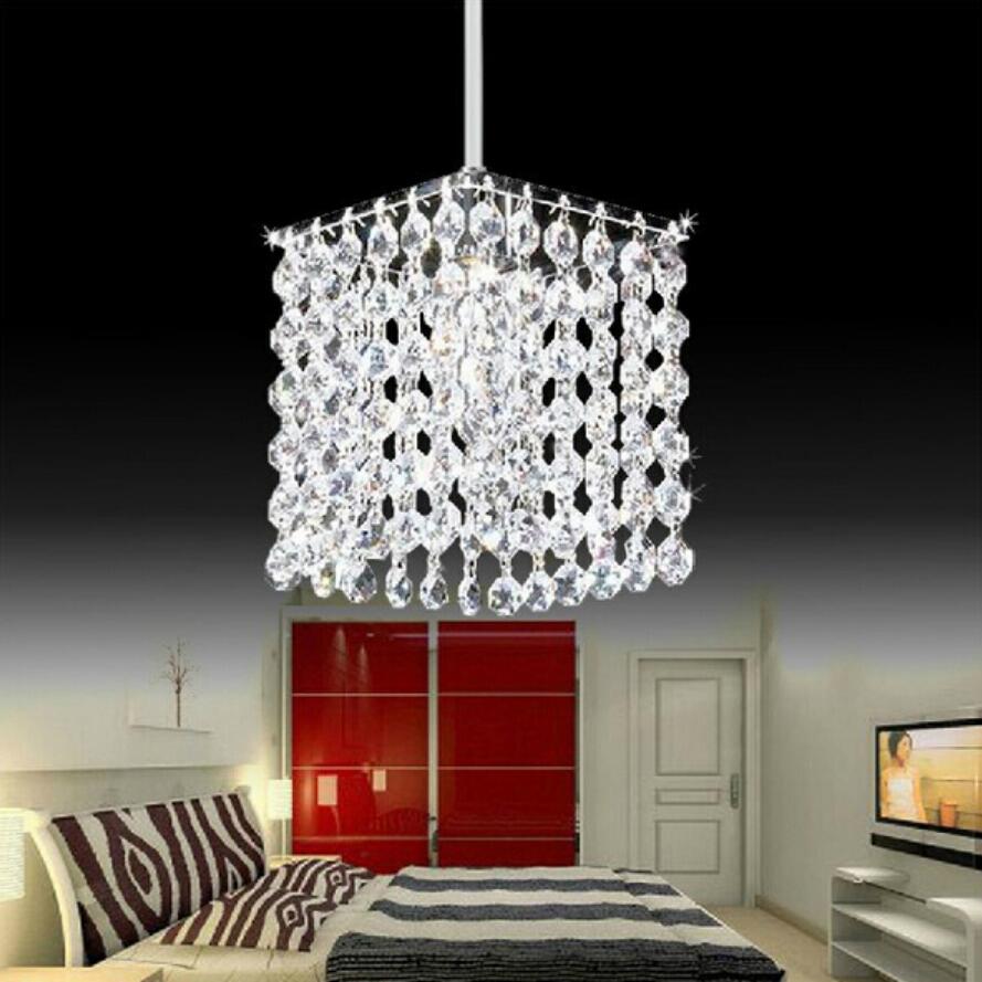 モダンなシンプルな鉄クリスタルシャンデリア LED ランプ高品質 LED 照明クリスタルシャンデリア LED E27 光沢ペンダント/ドロップライト