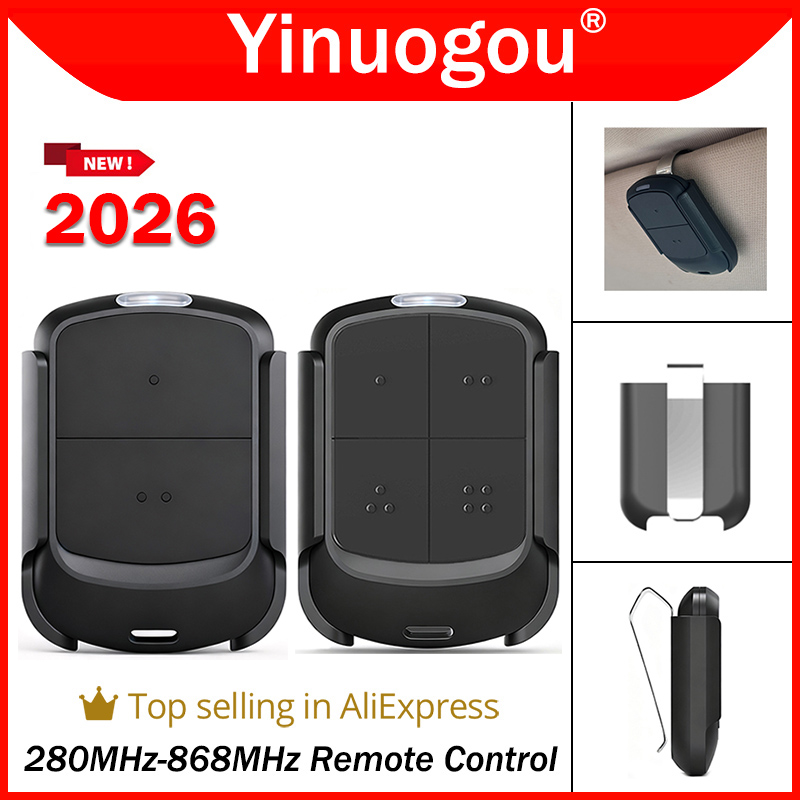 最新の 280MHz-868MHz 多周波ガレージドアリモコンデュプリケーター 433MHz 868MHz 自動スキャンクローンコードグラバーゲートオープナー
