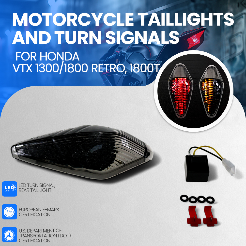 オートバイ LED ターンシグナルテールライトテールライトホンダ VTX 1300/1800 レトロ、 1800T