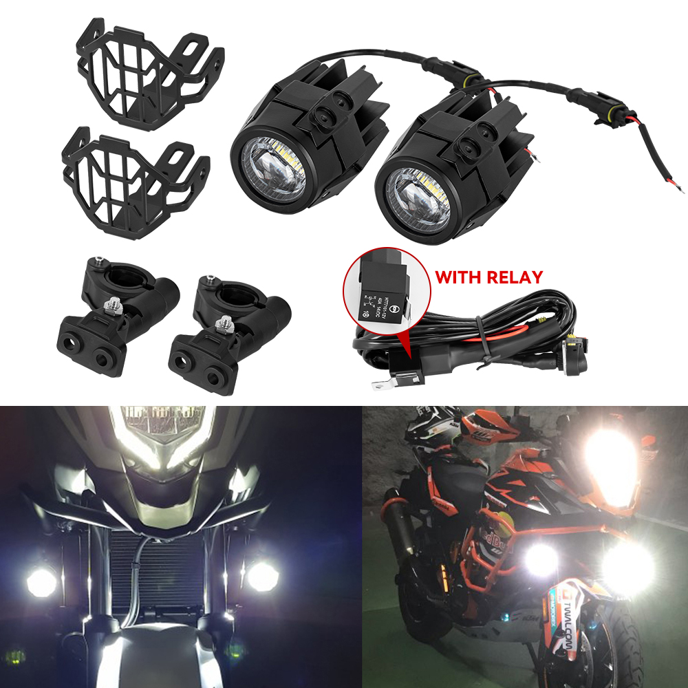 補助ライト LED スポットドライビングフォグランプ R1200GS F800GS K1600 ユニバーサルオートバイ 40 ワット 6000 K フォグランプ