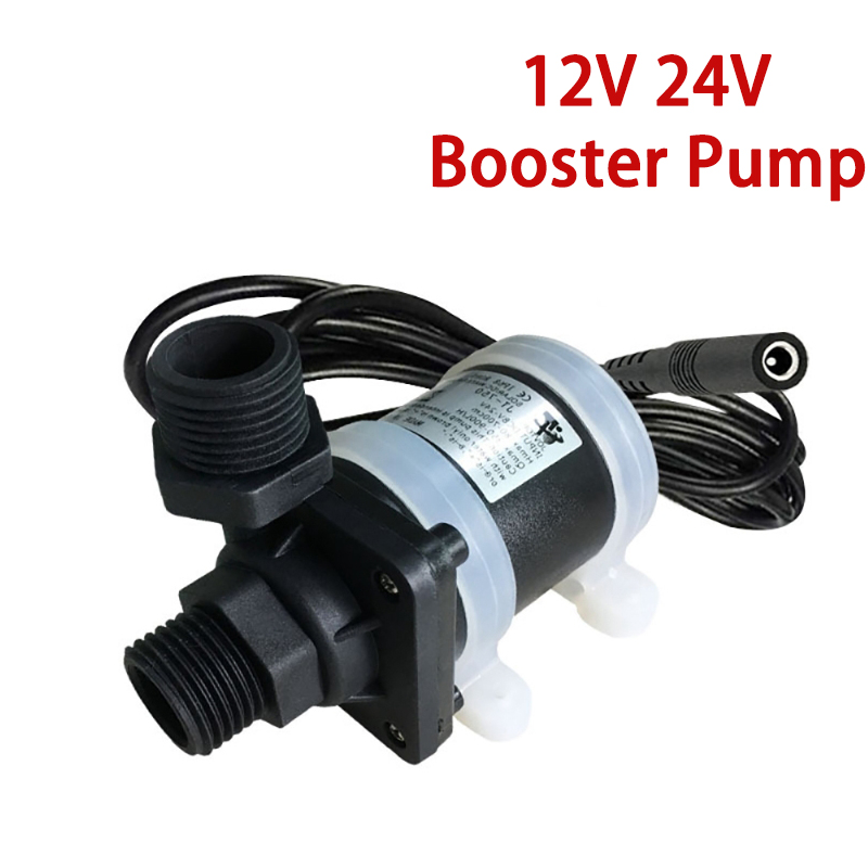 12V 24V DC ウォーターポンプブラシレスサイレント 4 点ネジ式太陽熱温水器ウォーターポンプ床暖房シャワーブースターポンプ