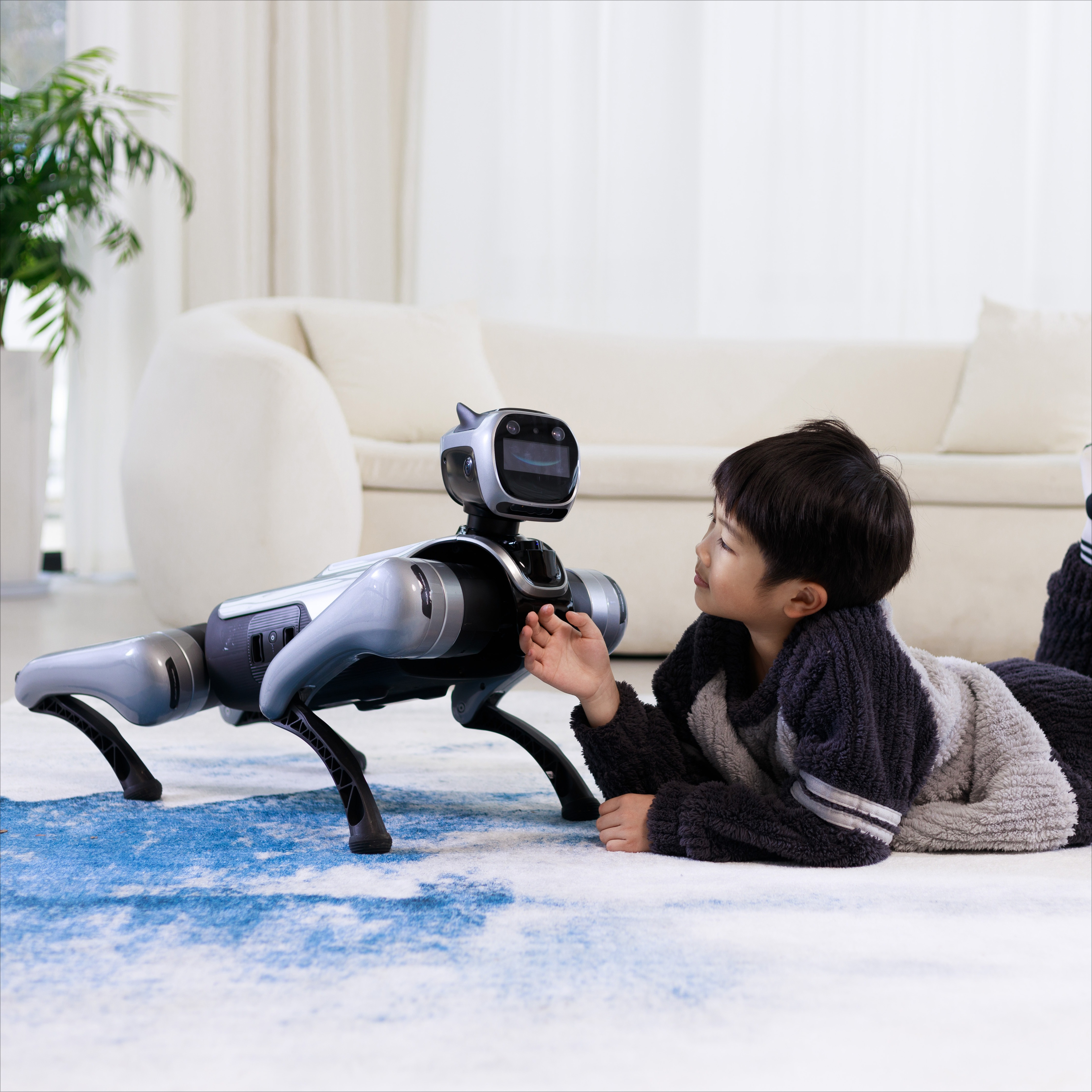 プログラム可能なバイオニック四足歩行ロボット犬オープンソース STEM 教育 AI ペットのおもちゃ