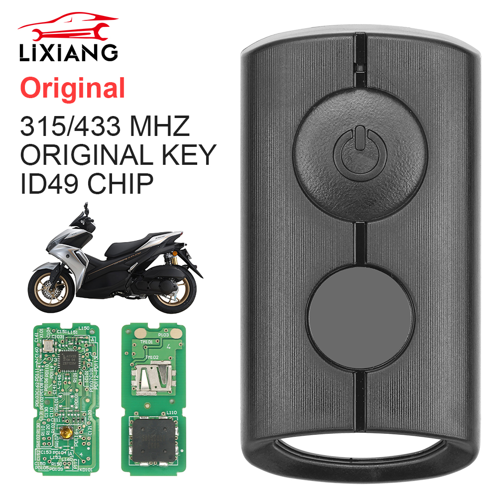 LIXiang 世界オリジナルオートバイリモートコントロールキーヤマハ XMAX XMAX300 NVX NVX155 AEROX JAUNS QBIX ID49 Chi315/433MHZ