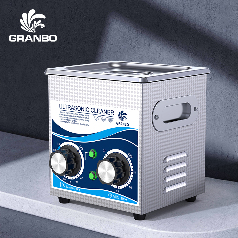 Granbosonic 1L 60 ワット/120 ワット超音波洗浄機ステンレス鋼ヒータータイマージュエリーグラス家庭用