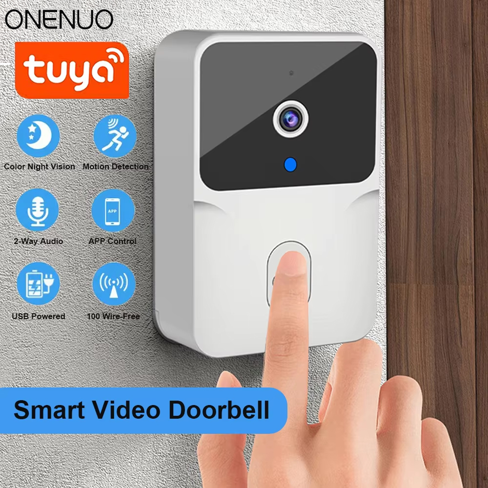 Tuya WiFi ビデオドアベルワイヤレス HD カメラ IR アラームセキュリティスマートホームドアベル家庭用 WiFi インターホン
