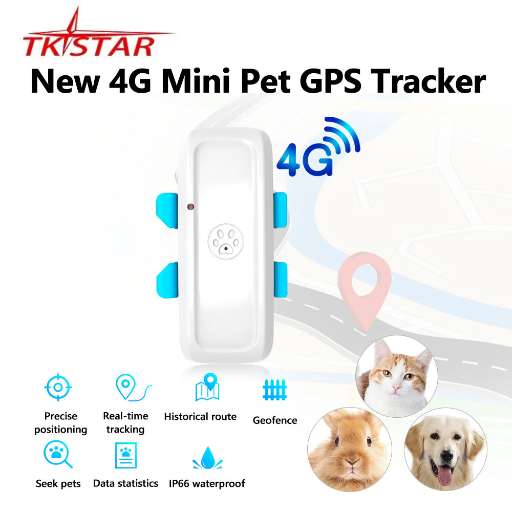 新しい 4 グラムペット GPS トラッカー TK911 TKSTAR リアルタイム追跡動物ファインダー TK911pro 2 グラム GSM GPRS ロケータークローラージオフェンス無料アプリウェブ