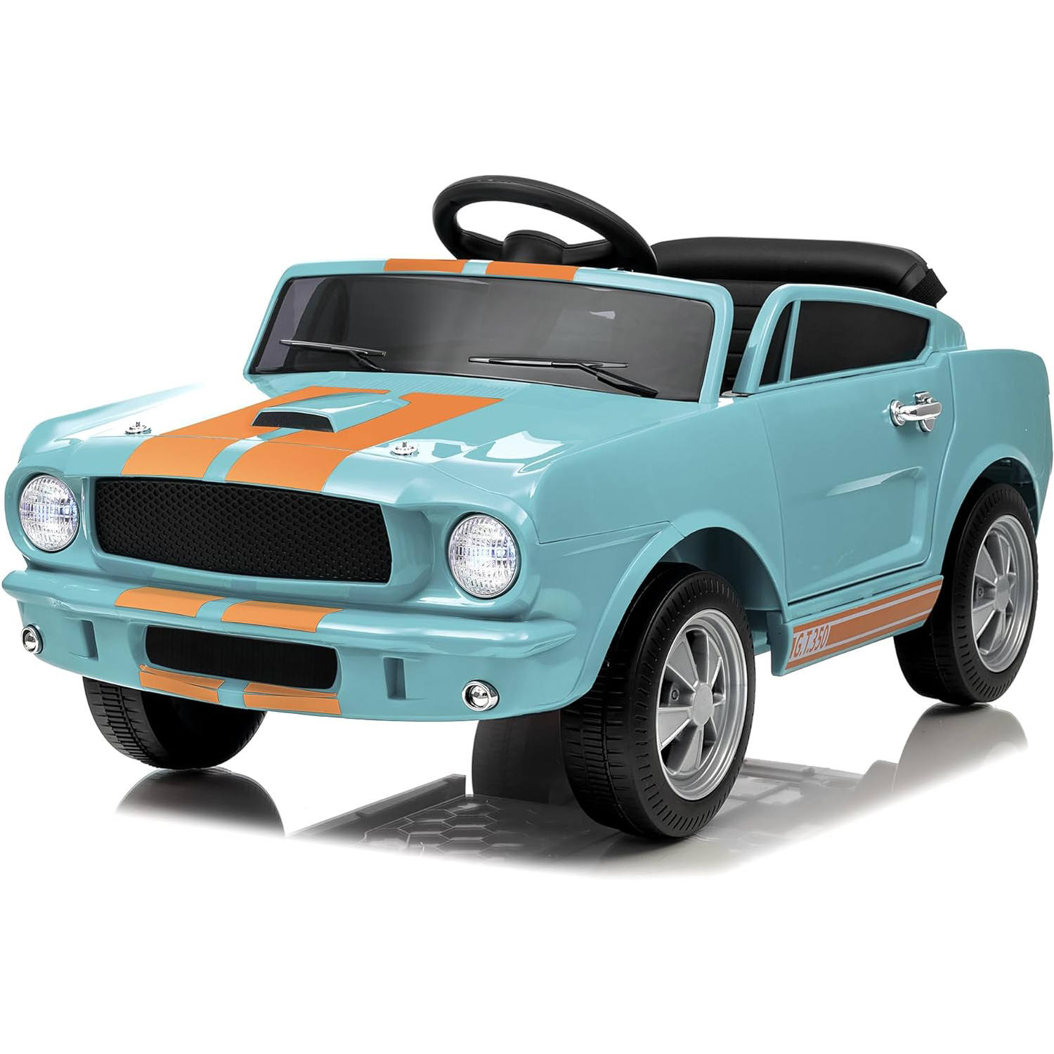子供用 12V 電気自動車 バッテリー駆動 幼児用乗用玩具 リモコン、Bluetooth、LEDライト、音楽、3スピード付き