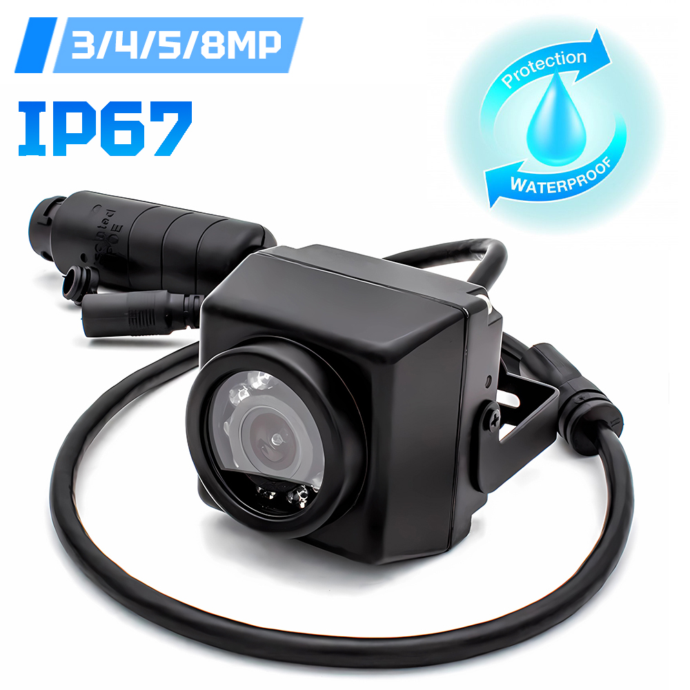 WGWK 4K ミニ IP67 防水 POE IPカメラ 3/4/5/8MP ナイトビジョン ウェブカメラ Onvif H.265 屋外動体検知セキュリティカメラ
