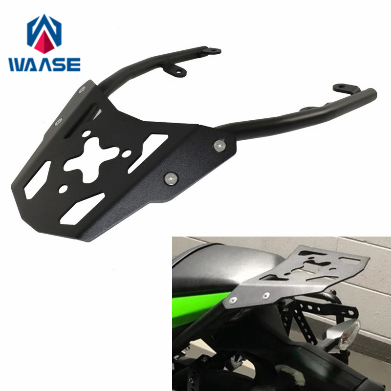 Waase カワサキニンジャ 650 Z650 2017 2018 2019 2020 2021 2022 2023 2024 リア荷物ラックキャリアケースサポートホルダーブラケット