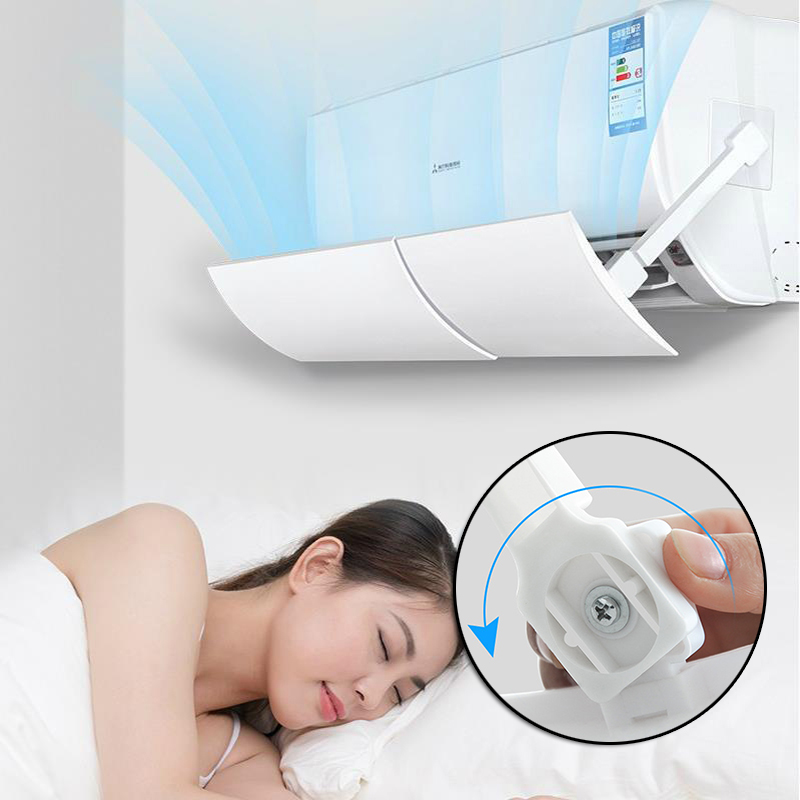 調節可能なエアコンディフレクター伸縮式フロントガラス閉じ込めエアディフレクター、家庭用抗直接吹きエアディフレクター