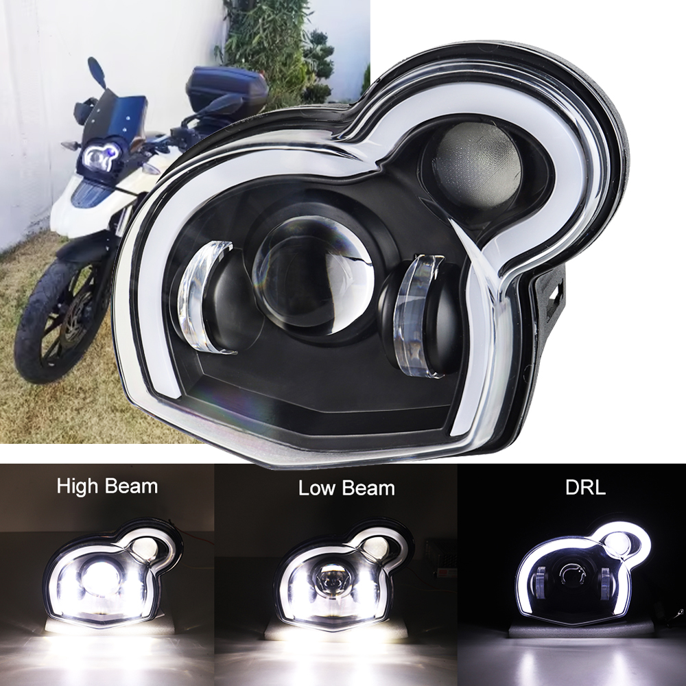 オートバイのヘッドライト LED ライト BMW G650GS / Sertao R13 2011-2017 ハイ/ロービーム DRL デビルアイランプ
