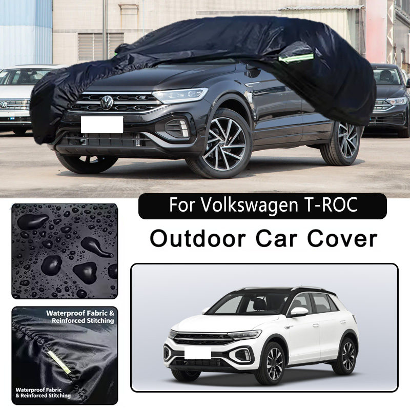 フォルクスワーゲン T-ROC 車カバー屋外防水防塵日雨雪保護厚いオックスフォード布カーアクセサリー