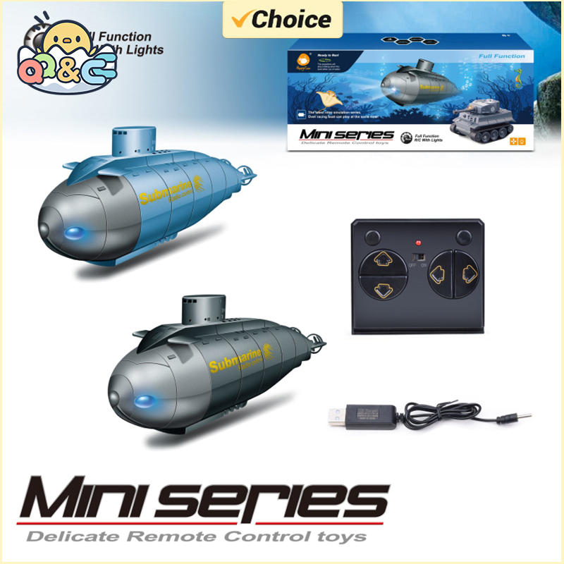 ミニ Rc 潜水艦ボート水中シミュレーションボート 6CH デュアルモーター 2.4 グラムリモート制御船電動おもちゃ男の子子供のため