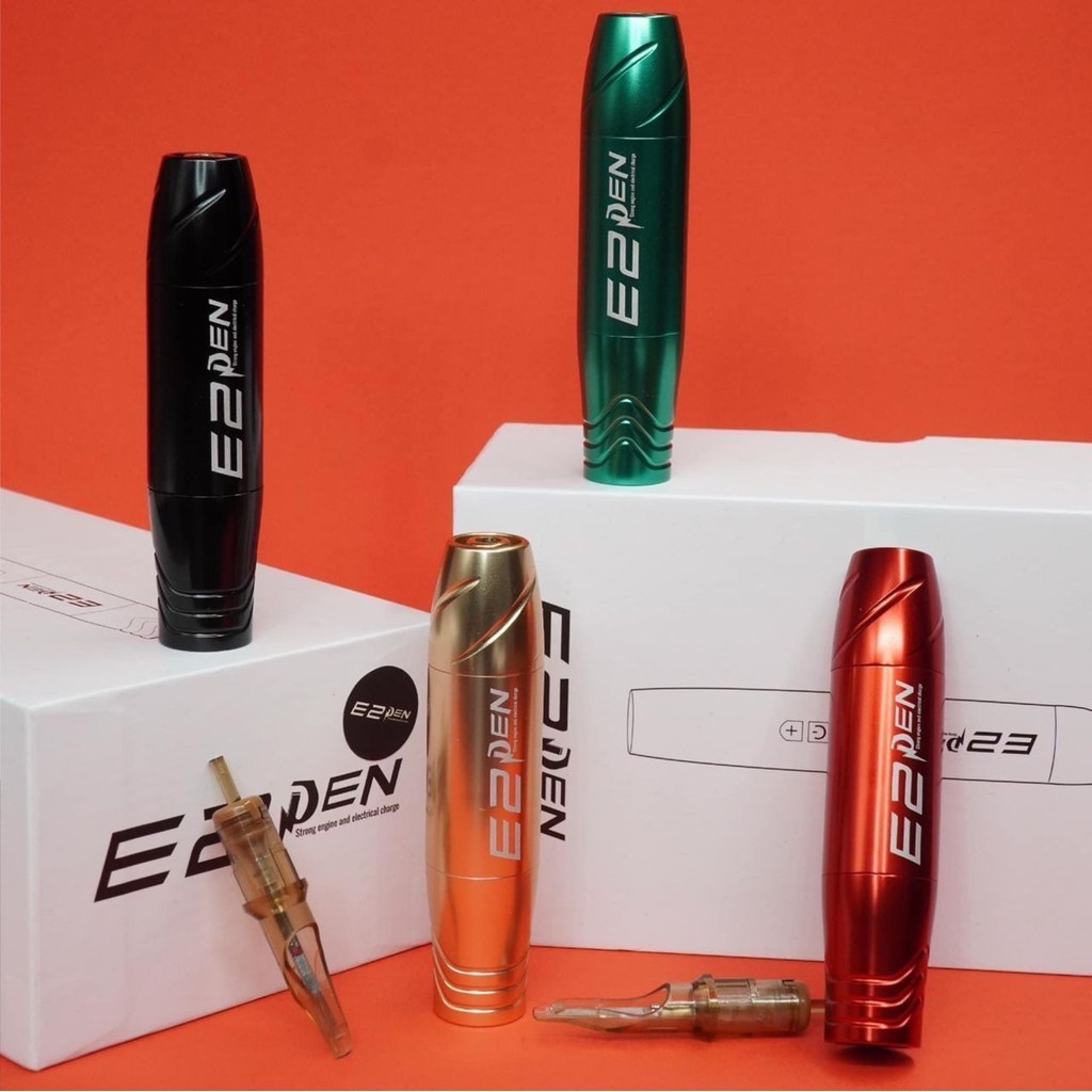 E2 スレンダー/ミニショートアートメイクペンマシンタトゥーマシンペン SMP 永久眉毛唇入れ墨 RCA コードセット用品