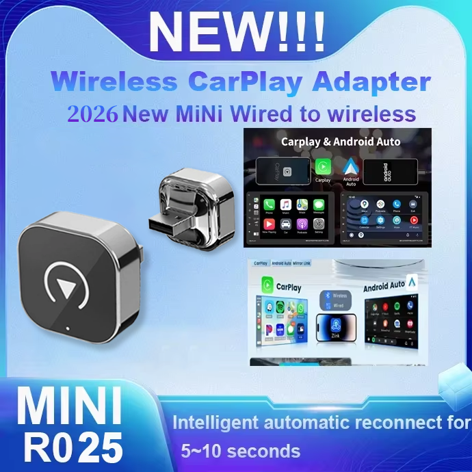 2026 Hot CarPlay/Android Auto アダプター有線 - Apple 用ワイヤレス ドングル