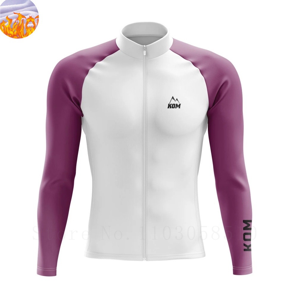 メンズ冬サイクリング服 2025 プロチーム長袖サイクリングジャージ MTB サーマルフリース Ropa De Ciclismo 暖かいバイクジャケット