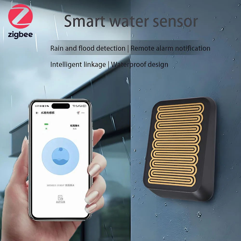 高度な Zigbee レインセンサー、ワイヤレス屋外雨検出、水漏れセンサー、リンケージ制御、eWelink APP 対応