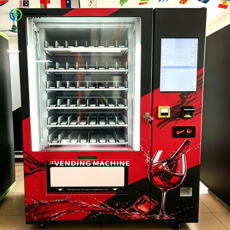 2026 ビール ワイン イベント用のタッチ スクリーンを備えた新しい自動販売機冷蔵エレベーターのカスタマイズ