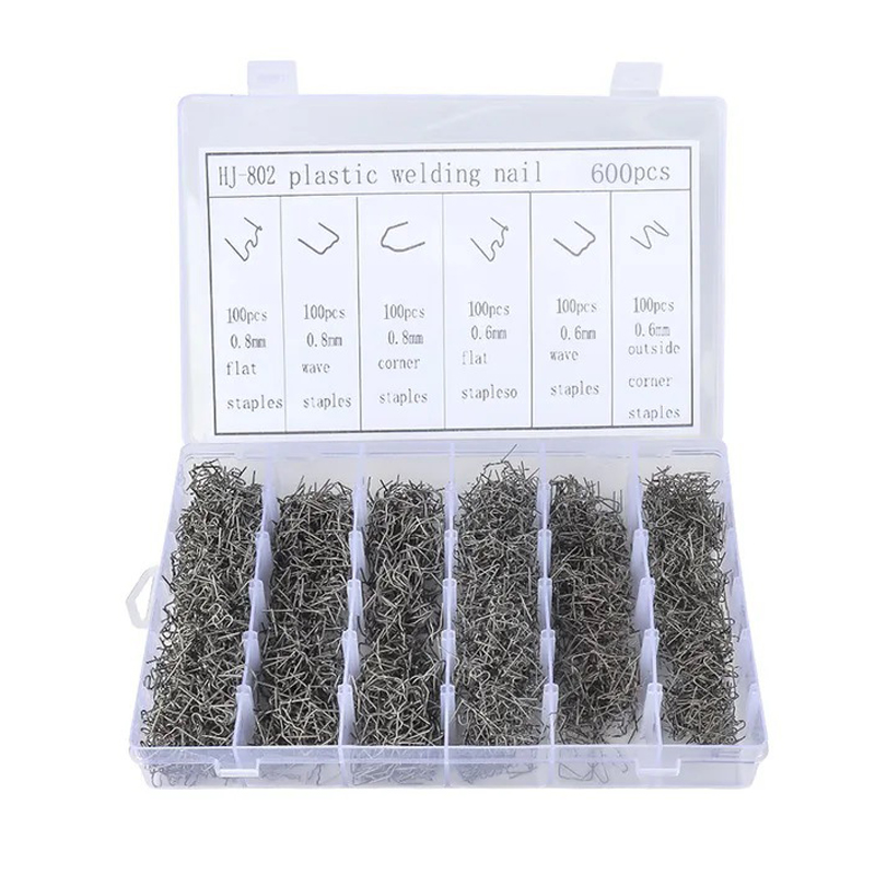 600 個ホットホッチキスステープルプラスチック溶接機自動車プラスチック修理機溶接ワイヤー車のバンパー修理溶接機