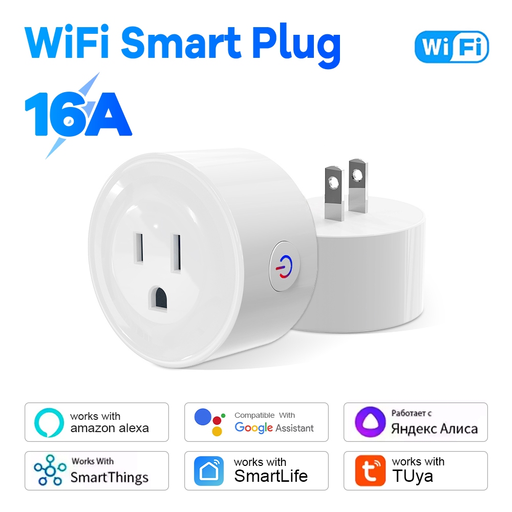 Tuya Wifi 日本スマートプラグ 16A アプリ音声制御電源モニター過負荷保護タイマーカウントダウン日本プラグコンセント