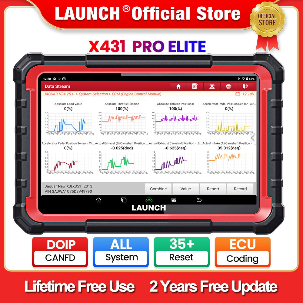 LAUNCH X431 PRO ELITE 8 インチ車診断ツール自動 OBD OBD2 スキャナー CAN FD/DOIP ECU コーディング双方向 PK CRP919E BT