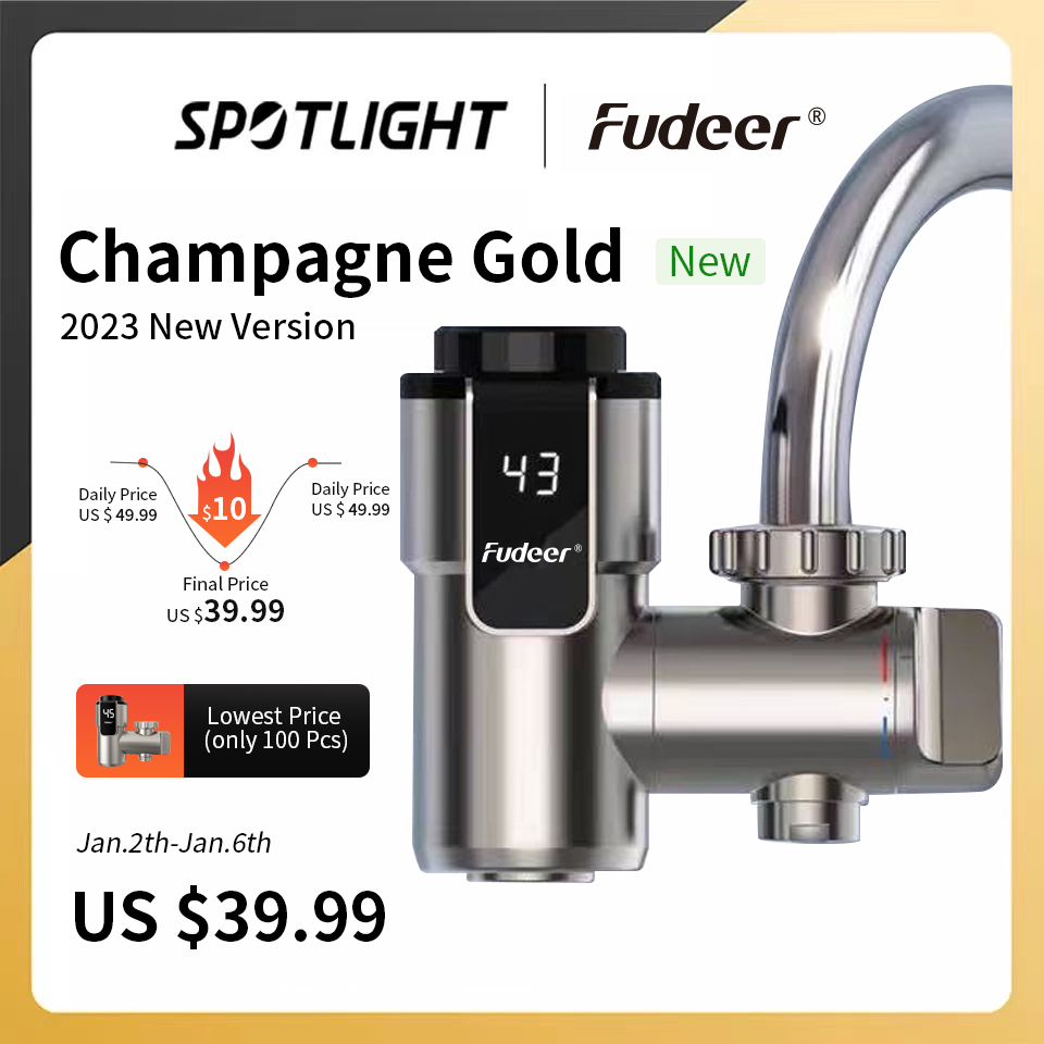 Fudeer 電気温水器キッチンの蛇口コネクタインスタント温水タップアダプタ 220V 給湯器浴室付属品