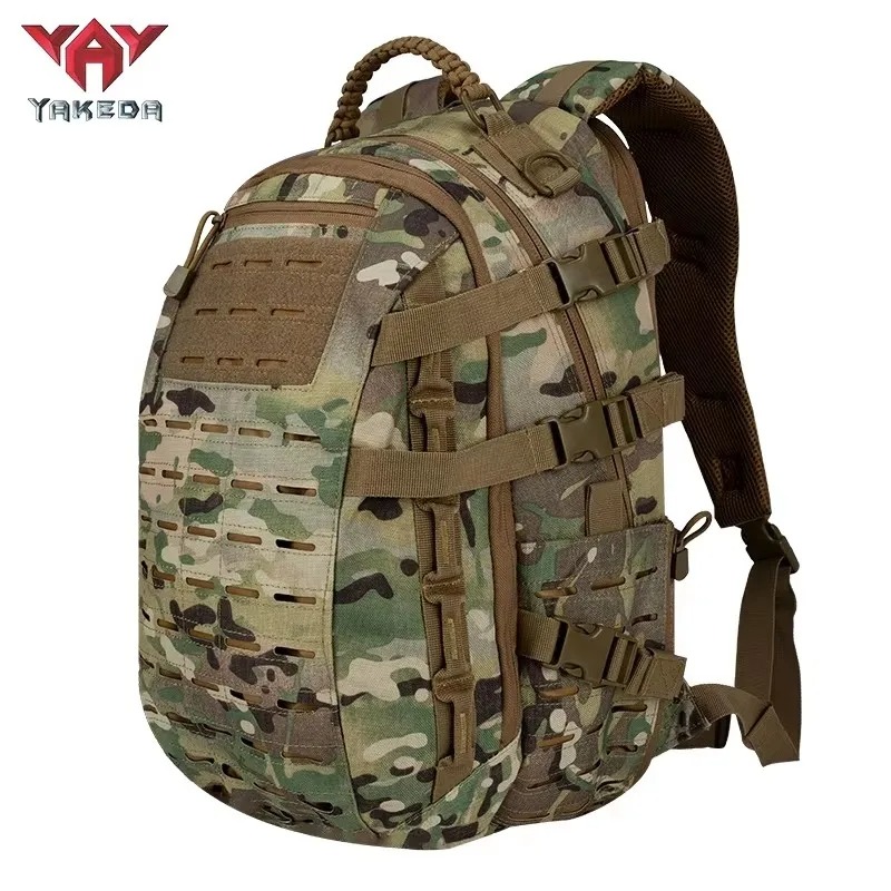 YAKEDA 狩猟バックパック多機能 MOLLE 第二世代ドラゴンエッグバッグ防水耐摩耗性ショルダースポーツバッグ