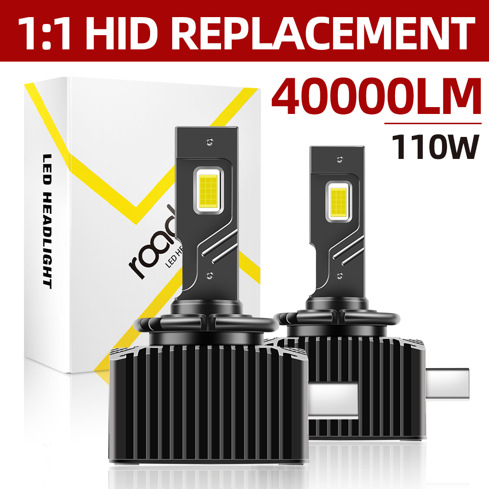 Roadsun D1S LED ヘッドライト 110 ワット D2S D4S D5S D3S LED Canbus 自動電球 1:1 キセノン車のライト D1R D4R D2R 6500K CSP チップ超高輝度