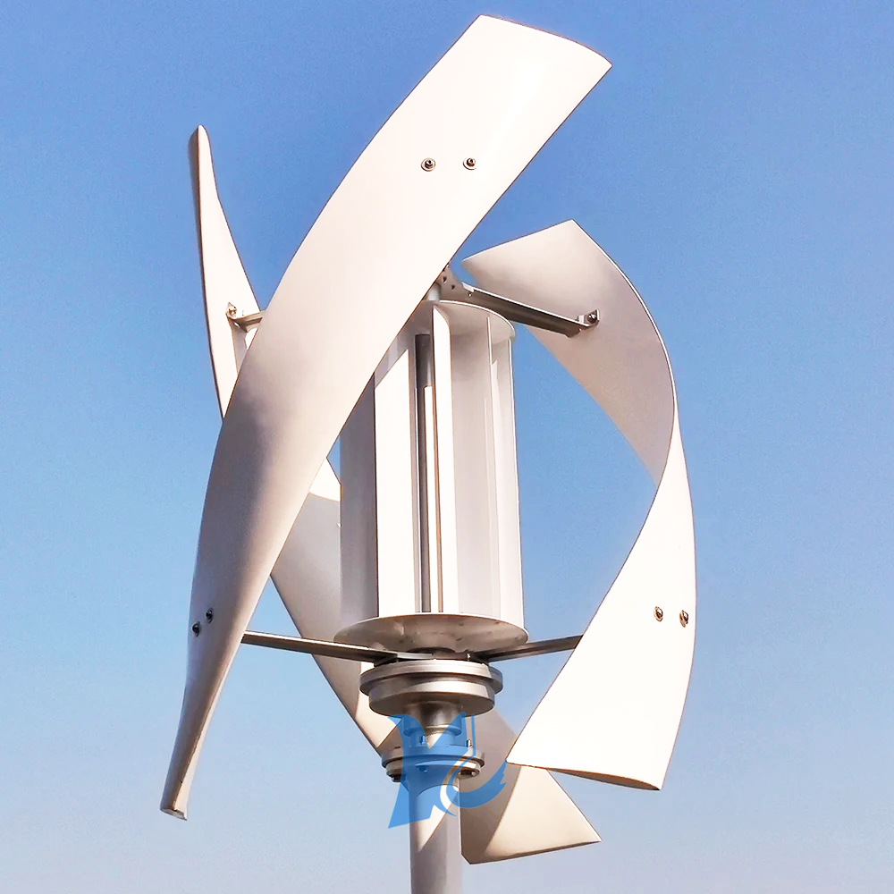 ホームボート 8KW 10KW 15KW 風力タービン風力発電機 12V 24V 48V 水平軸風車低ノイズ MPPT コントローラ