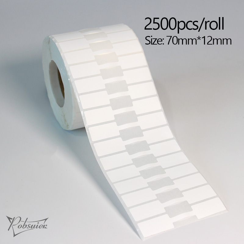 2500枚/ロール 粘着紙ステッカー ジュエリー価格表示ラベルタグ ジュエリー修理識別用 70x12mm
