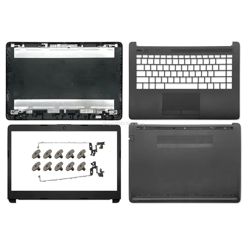 New Laptop Case For HP 14-CK 14-CM 14-DG 14Q-CS 240 G7 245 246 G7 LCD Back Cover/Bezel/Hinges/Palmrest/Bottom Case Black 14"