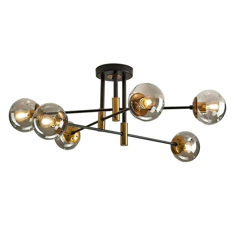 モダンなガラス 6/8 ライトシャンデリアペンダントライトリビングルームベッドルームダイニングルームキッチン廊下天井器具 LED ライト