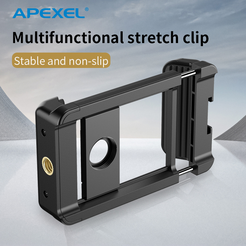 APEXEL 17 ミリメートルスレッドユニバーサルクリップ 66-95 ミリメートル拡張可能なクランプレンズライブ写真に使用APEXEL レンズほとんどのスマートフォン