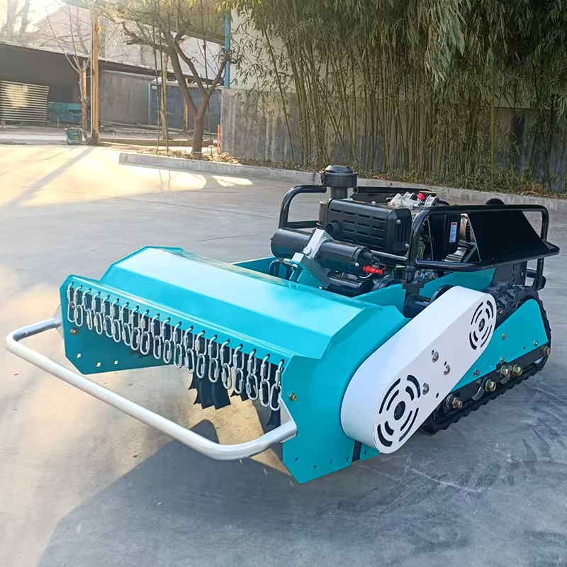 カスタマイズされたファームフレイル芝刈り機 800 ミリメートル 1000 ミリメートル 1200 ミリメートル RC ホームディーゼルパワークローラー芝刈り機