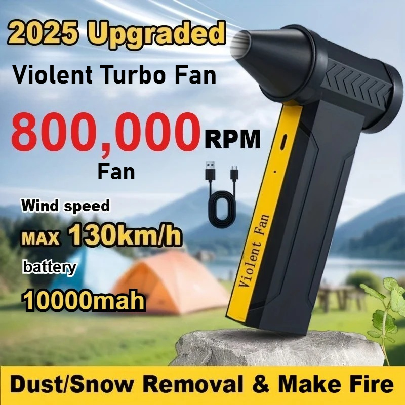 800,000RPM 送風機電動ターボファンブラシレスモーター高速ターボ暴力ファン USB 充電式強力なダストブロワー